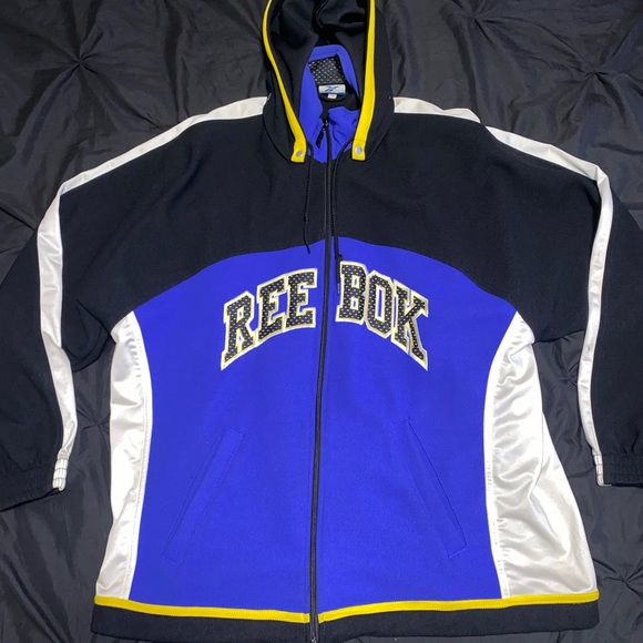 90s Reebok Men’s Retro Zip Up Hoodie | Reebok | - Picture 1 of 3